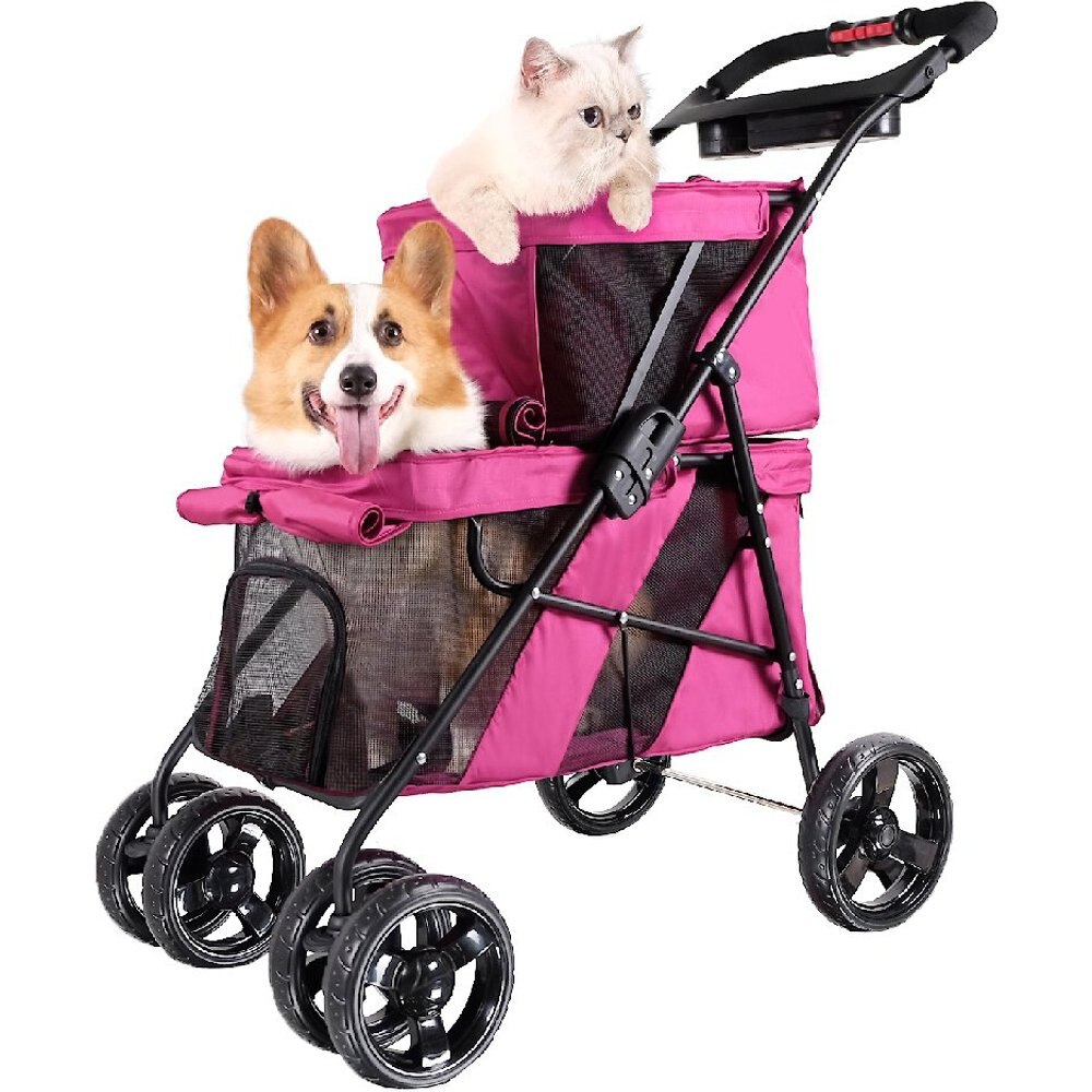 ibiyaya Double Decker Bus Dog and Cat Stroller