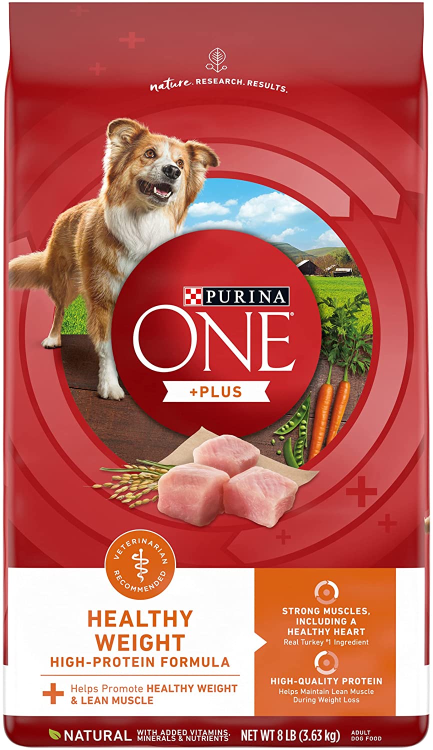 Purina ONE Natural. Weight Control Dry Dog Food. +Plus Healthy Weight Formula - 8 lb. Bag