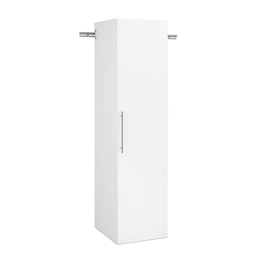 Prepac WSCW-0712-1 HangUps Engineered Wood 4-Shelf Narrow Wall Mounted Garage Cabinet in White (18 in. W x 72 in. H x 20 in. D)
