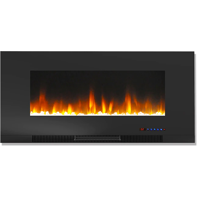 Cambridge 42-in W Black Fan-forced Electric Fireplace (CAM42WMEF-1BLK)