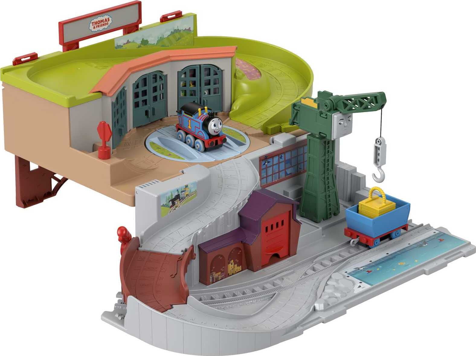 Thomas & Friends Sodor Take-Along Set. Portable Playset with Die Cast Thomas Train