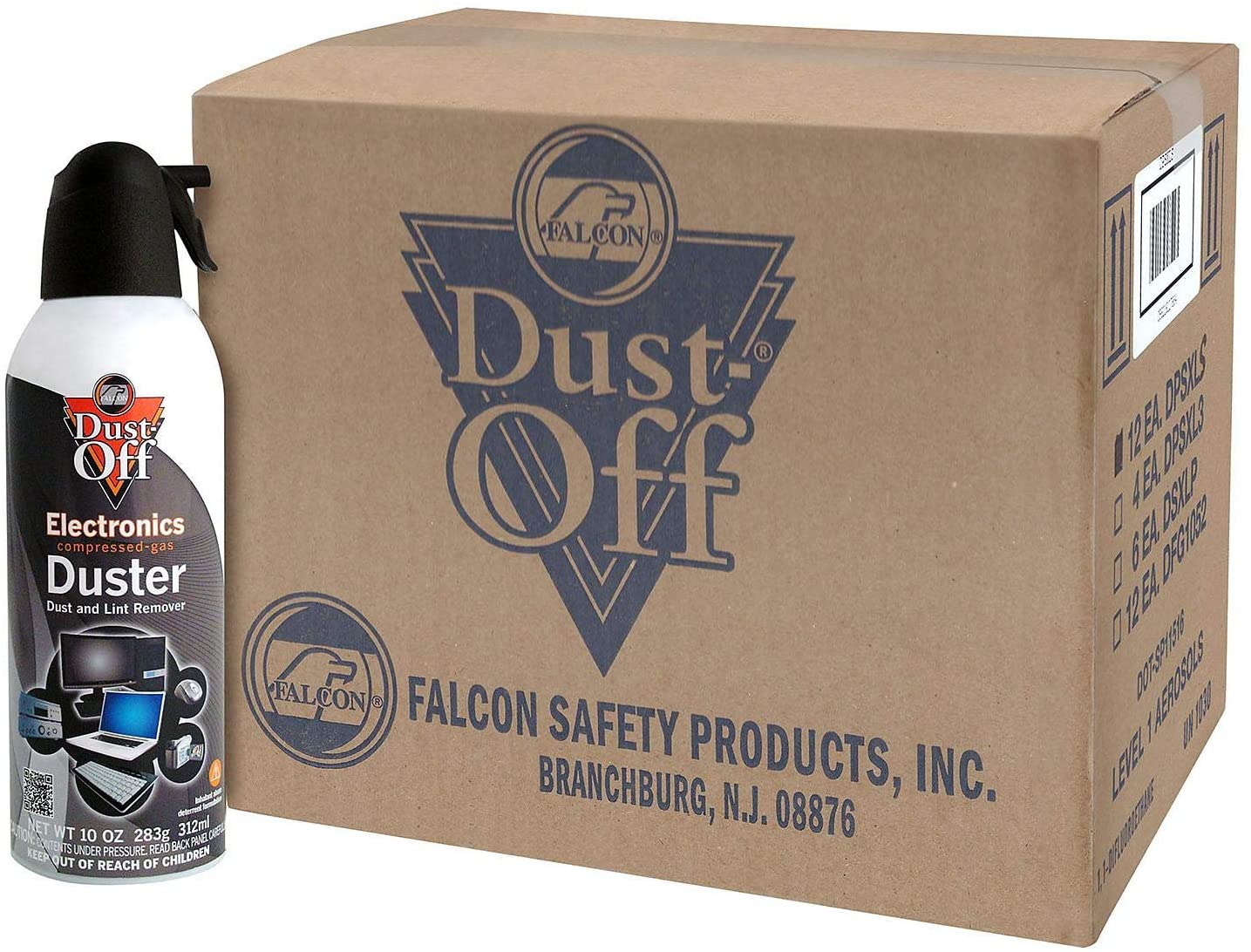Falcon Dust-Off Compressed Gas Duster (10 oz.. 12 Pack)