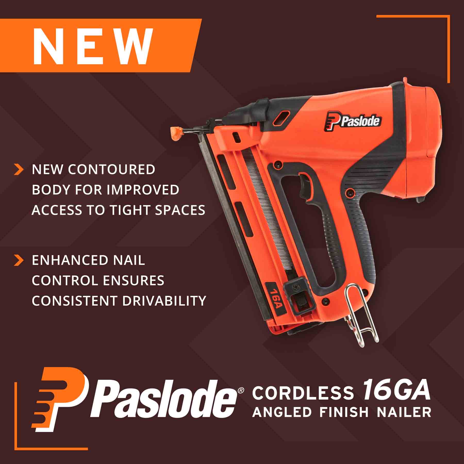 Paslode Angled 2.5-in 16-Gauge Cordless Finish Nailer (Battery & Charger Included)