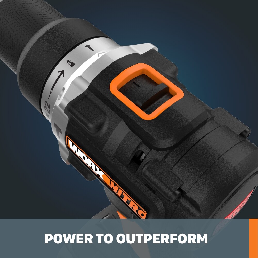 WORX Nitro Power Share Nitro 20-volt Max 1/2-in Brushless Cordless Drill (Tool Only)