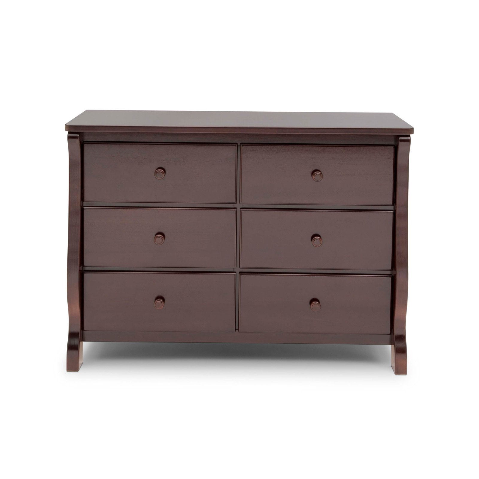 Delta Children 6 Drawer Dresser. Black Cherry