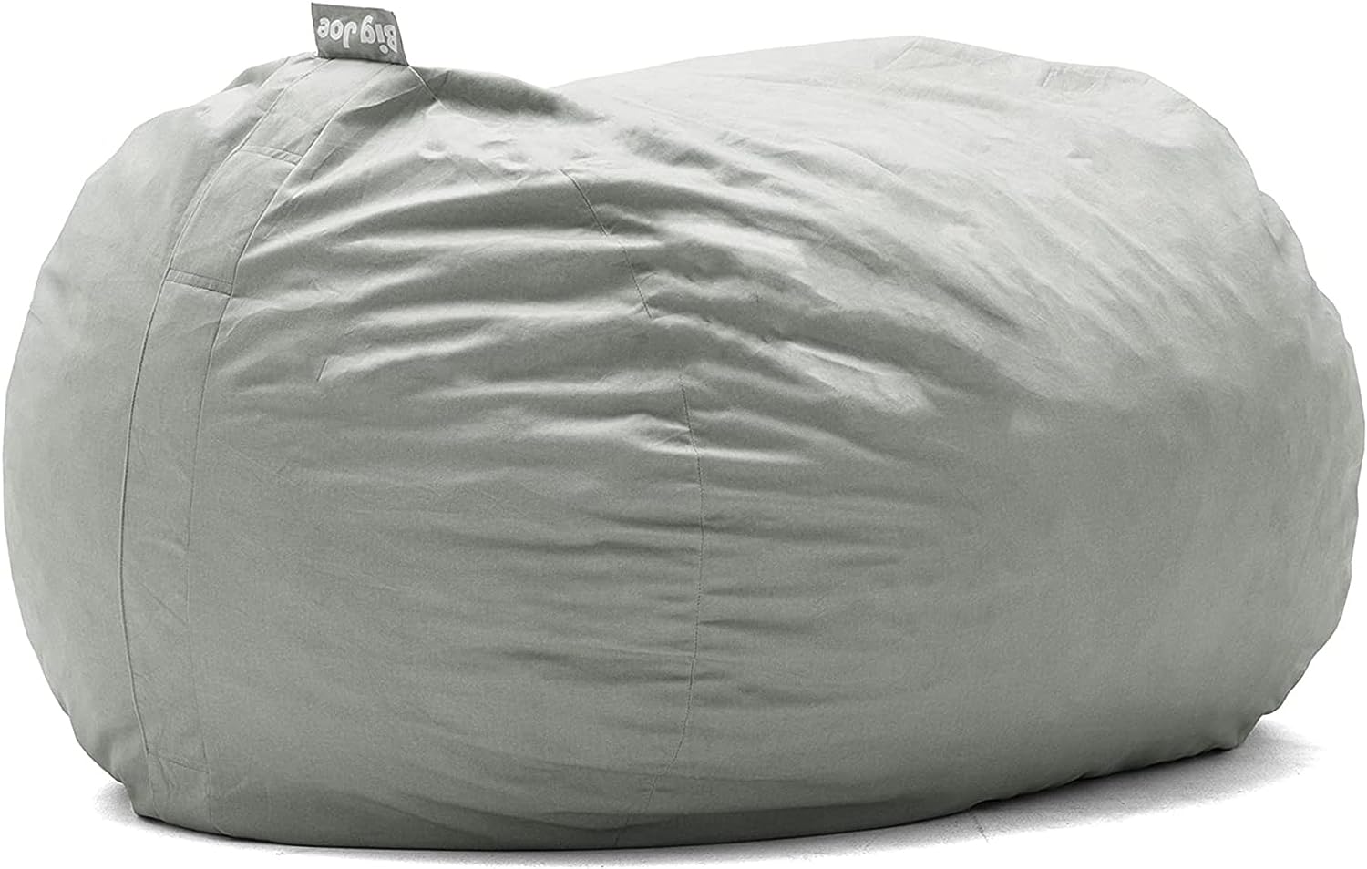 Big Joe Fuf XL Foam Filled Bean Bag Chair with Removable Cover. Fog Lenox. Durable Woven Polyester. 5 feet Giant