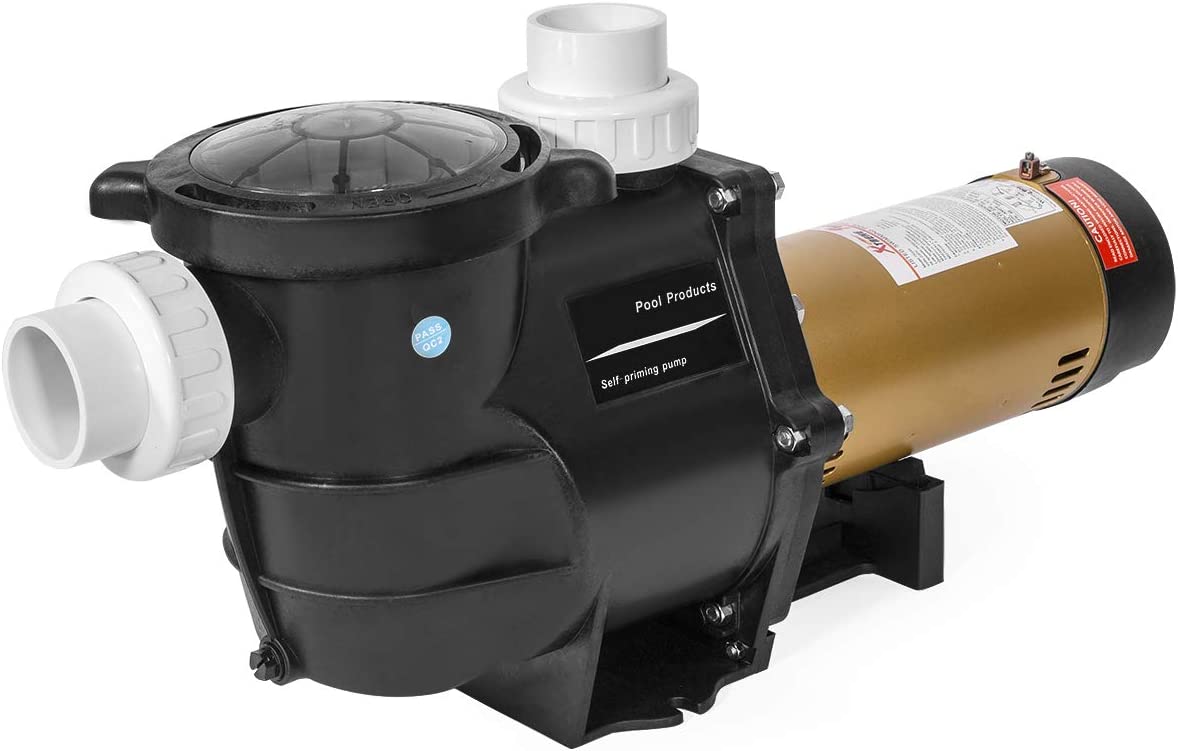 XtremepowerUS 2HP In-Ground Swimming Pool Pump Variable Speed 2″ Inlet 230V High Flo w/ Slip-On Fitting