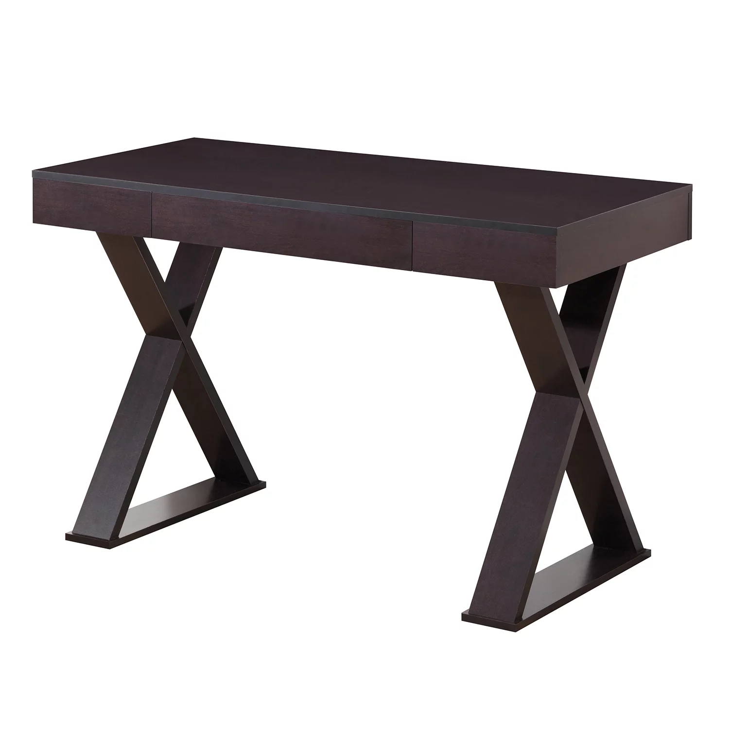 Techni Mobili Trendy Writing Desk with Drawer. Espresso