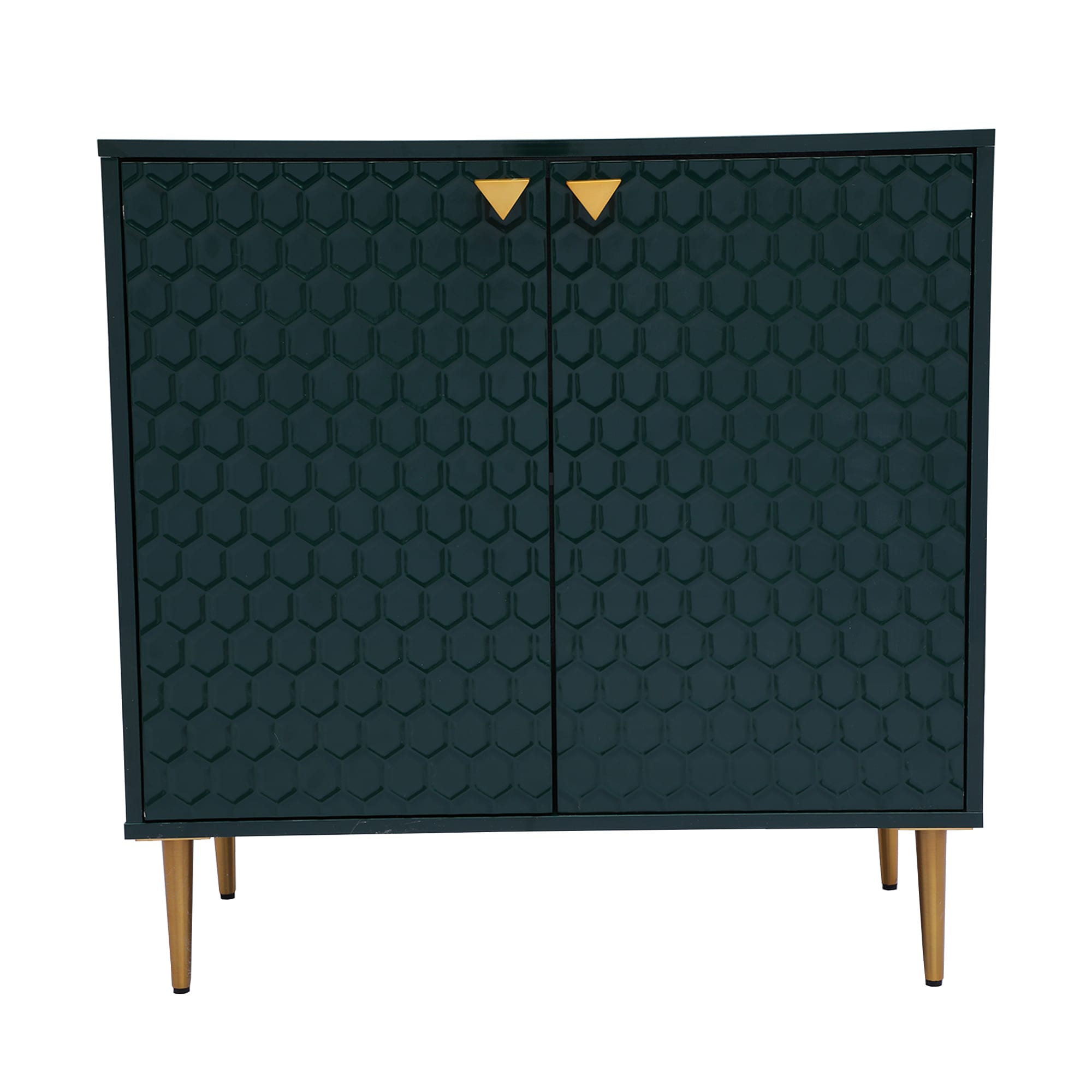 Clihome 2-Door Green Storage Cabinets 31.5-in W x 32-in H Wood Composite Green Freestanding Utility Storage Cabinet