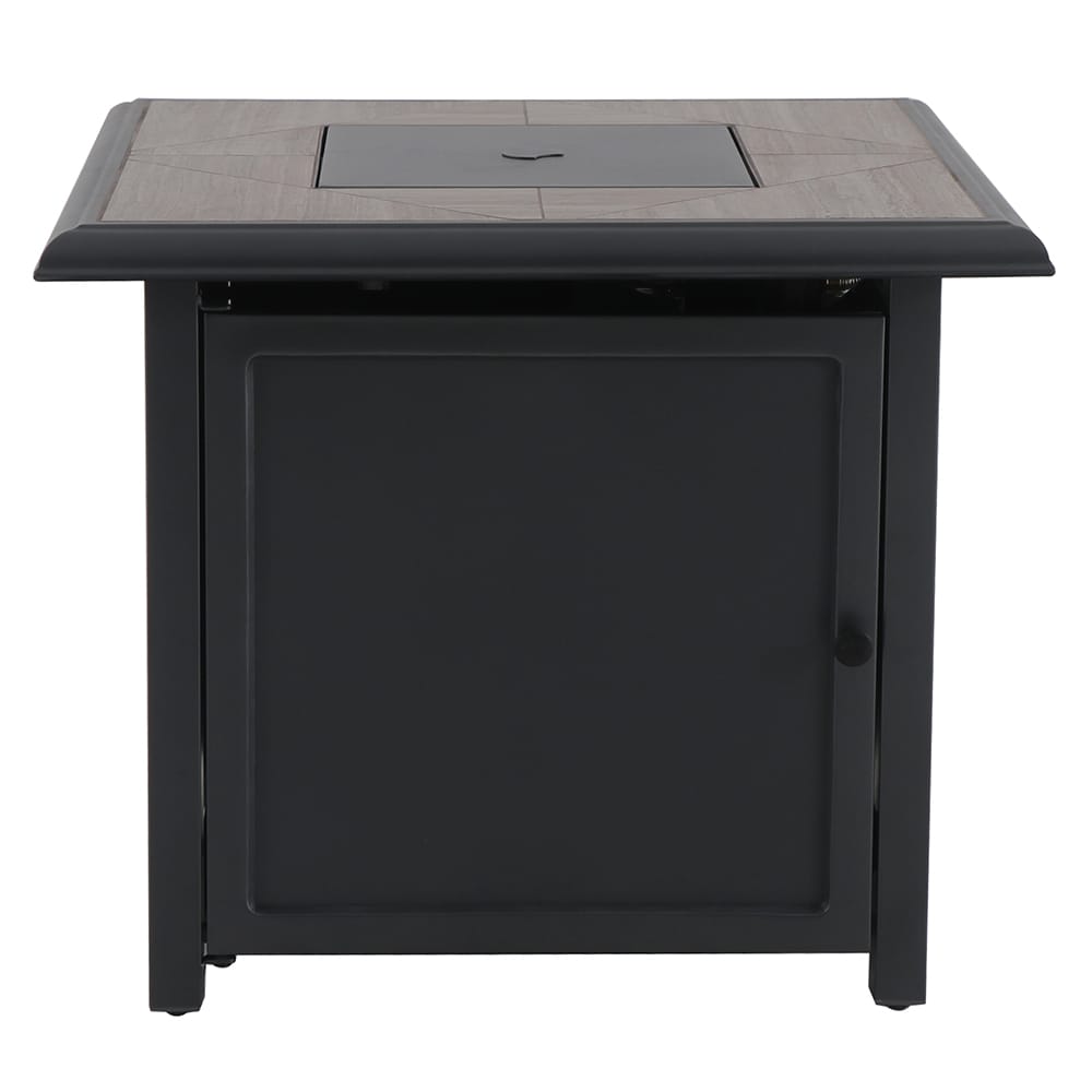 Style Selections FHTS80063G 30-in W 40000-BTU Dark Gray Charcoal Tabletop Steel Propane Gas Fire Pit Table