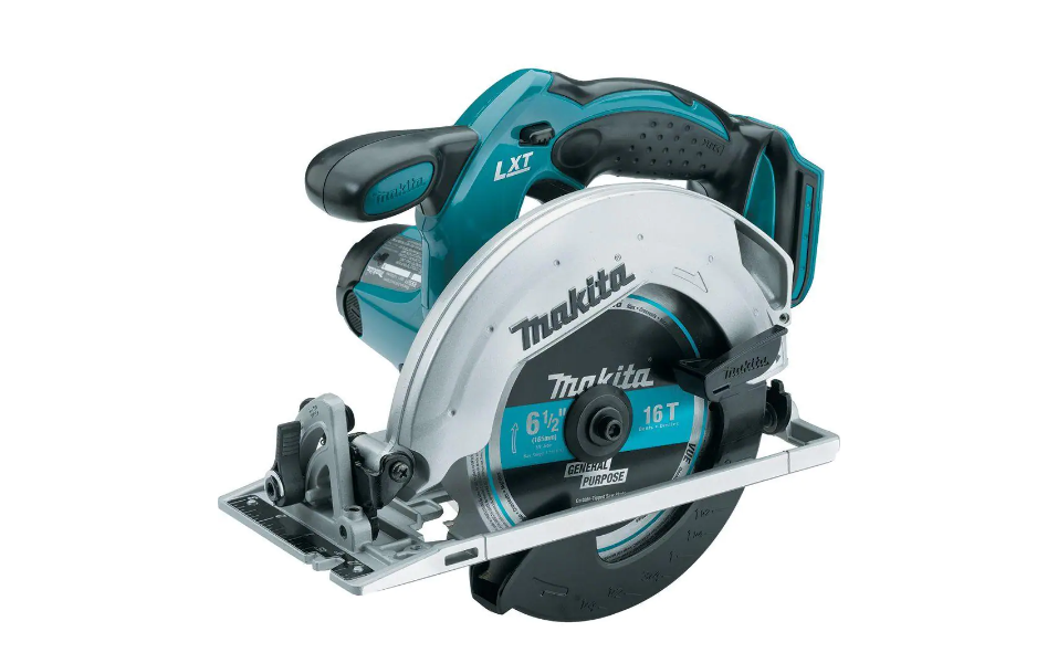 Makita XSS02Z 18-Volt LXT Lithium-Ion Cordless 6-1/2 in. Lightweight Circular Saw and General Purpose Blade (Tool-Only)