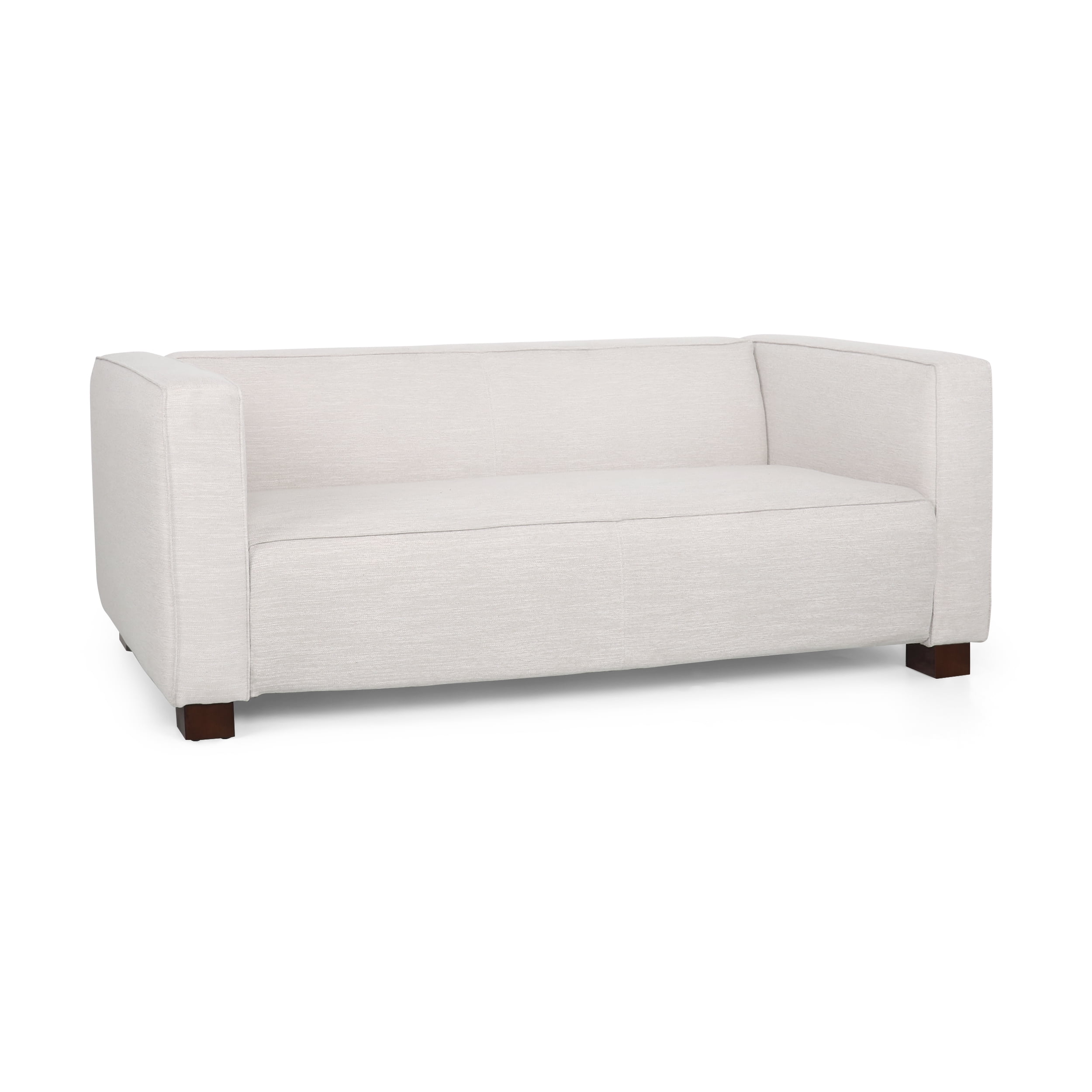 Noble House Bartram Indoor Fabric Upholstered Loveseat. Beige
