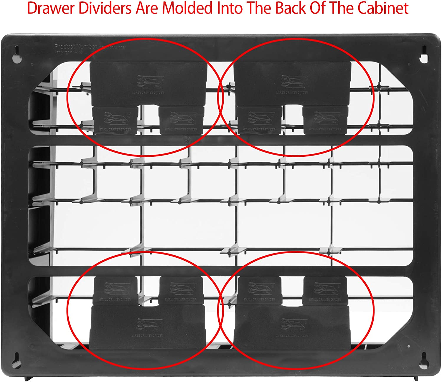 Akro-Mils 10144. 44 Drawer Plastic Parts Storage Hardware and Craft Cabinet. 20-Inch W x 6.37-Inch D x 15.81-Inch H. Black