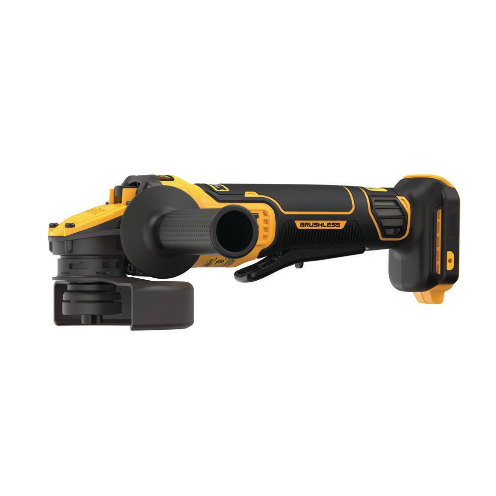 DEWALT DCG416B 20V MAX Cordless Brushless 4.5 - 5 in. Paddle Switch Angle Grinder with FLEXVOLT ADVANTAGE (Tool Only)