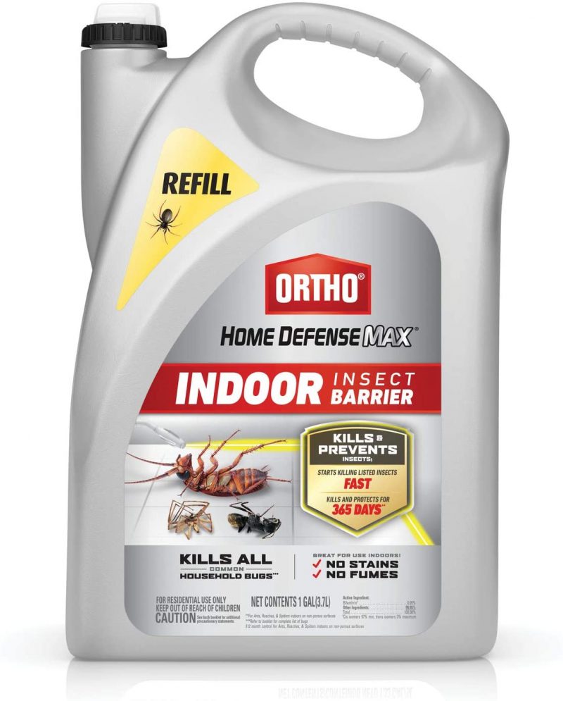 Ortho Home Defense Max Indoor Insect Barrier: Refill. Starts Killing Ants. Roaches 1 gal.
