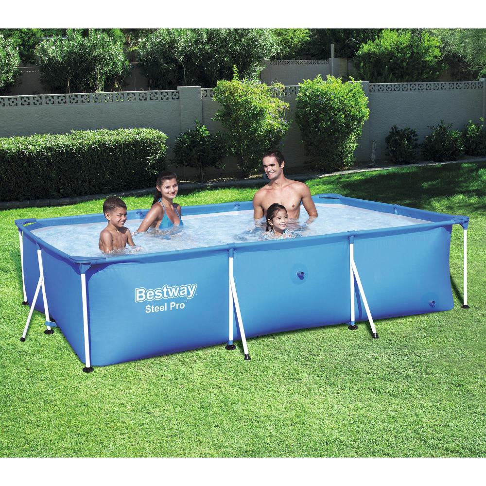 Bestway 8.5-ft x 5.6-ft x 24-in Rectangle Above-Ground Pool