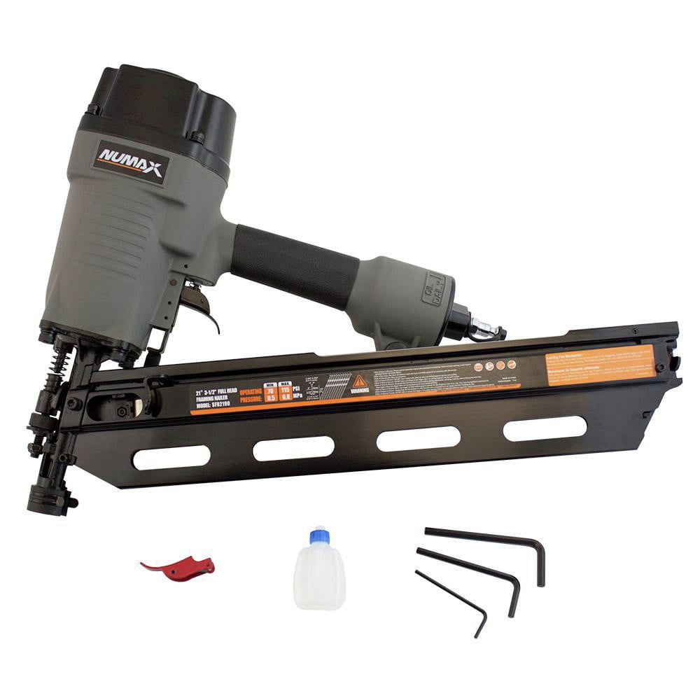 NuMax SFR2190 Pneumatic 21 Degree 3-1/2″ Framing Nailer