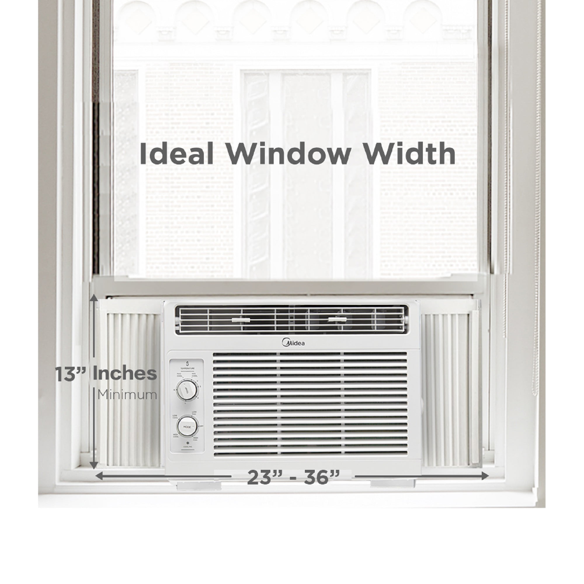 Midea 5.000 BTU 115V Mechanical Window Air Conditioner. MAW05M1WWT