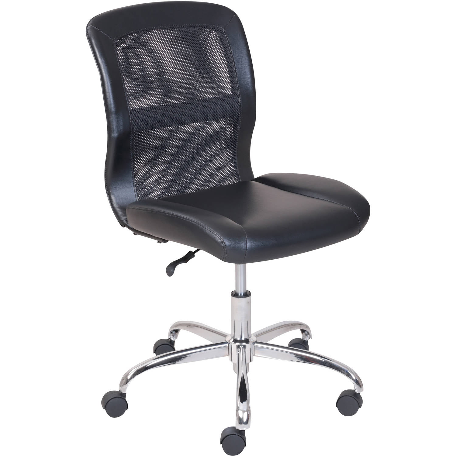 Mainstays Mid-Back. Vinyl Mesh Task Office Chair. Black