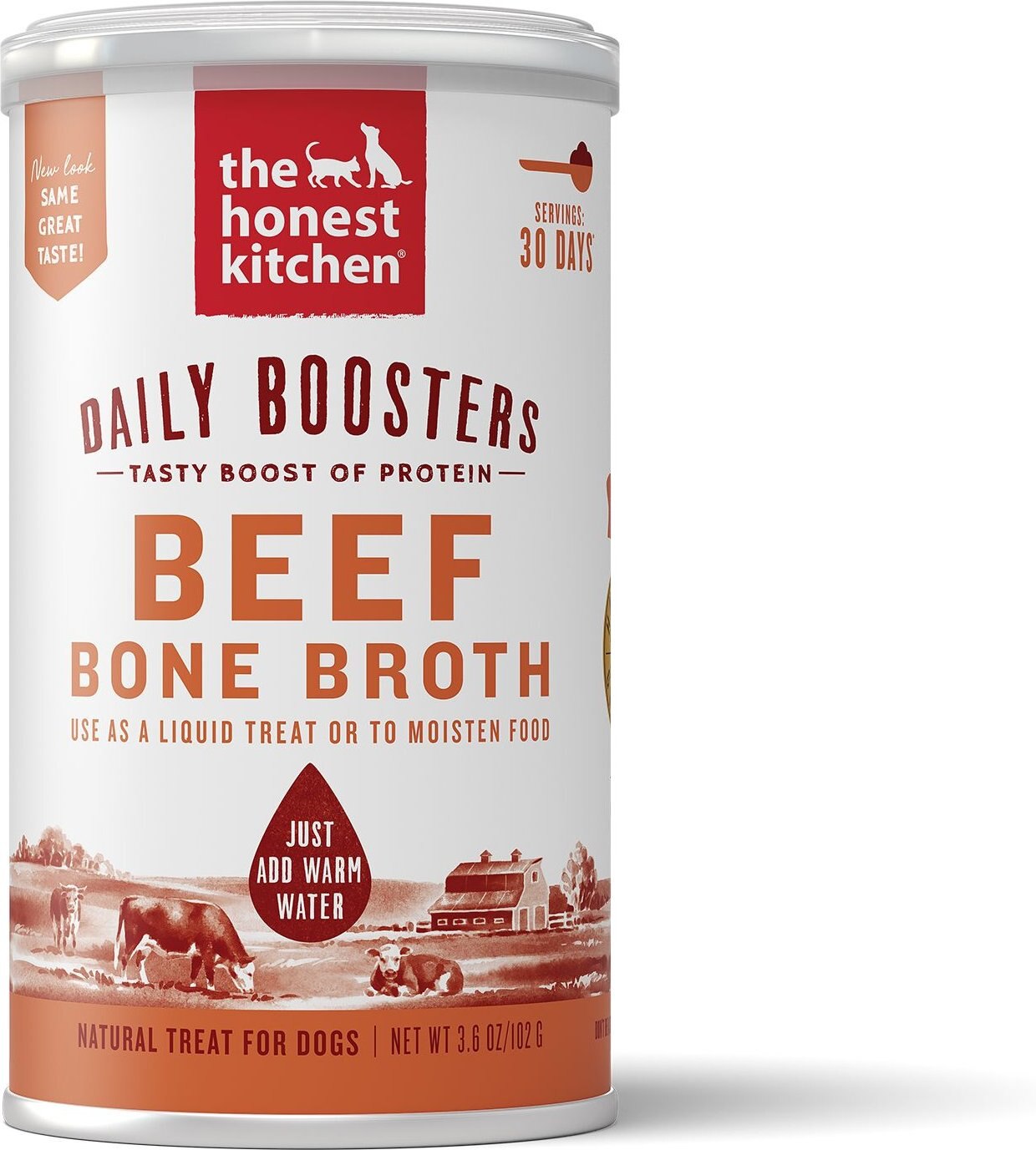 The Honest Kitchen Daily Boosters Beef Bone Broth + Daily Boosters Turkey Bone Broth with Turmeric for Dogs