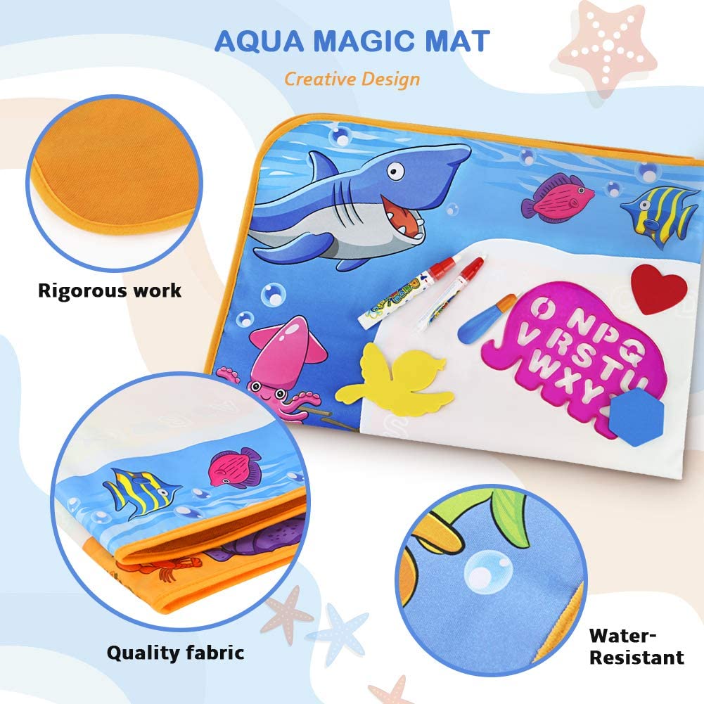 Water Doodle Mat - Kids Painting Writing Doodle Toy Mat - Educational Toys