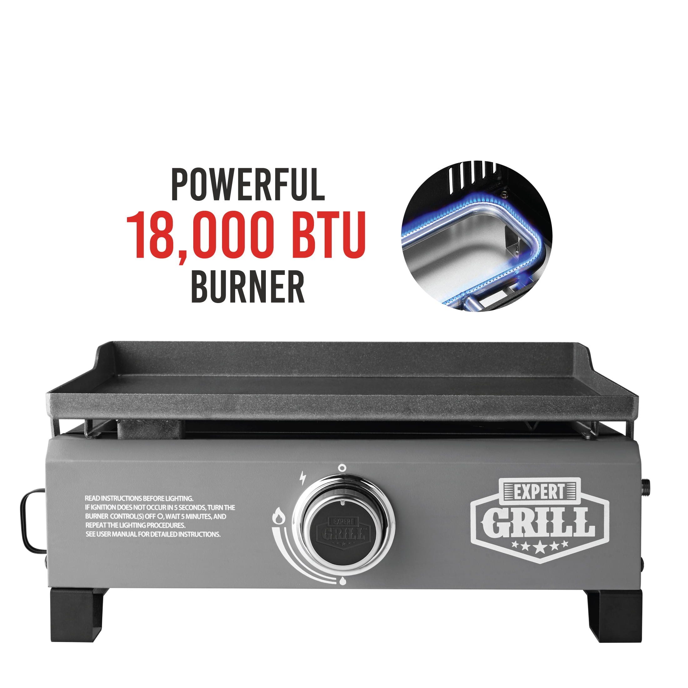 Expert Grill 1-Burner Tabletop Propane Gas Griddle