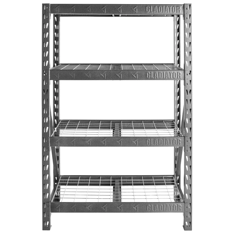 Gladiator GARS484TEG 4-Tier Welded Steel Garage Storage Shelving Unit (48 in. W x 72 in. H x 18 in. D)