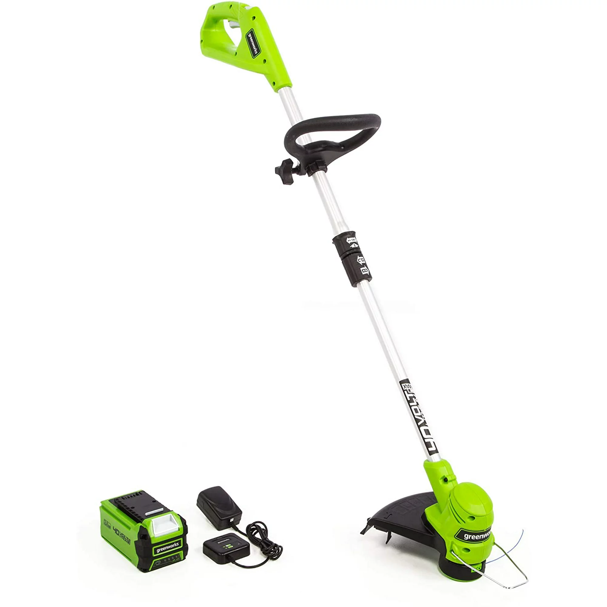 Greenworks 40V 12-inch String Trimmer with 2.0 Ah Battery and Charger. 2111702