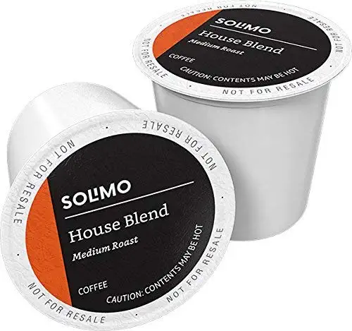 Solimo Medium-Dark Roast Coffee Pods. House Blend. Compatible with Keurig 2.0 K-Cup Brewers 100 Ct.