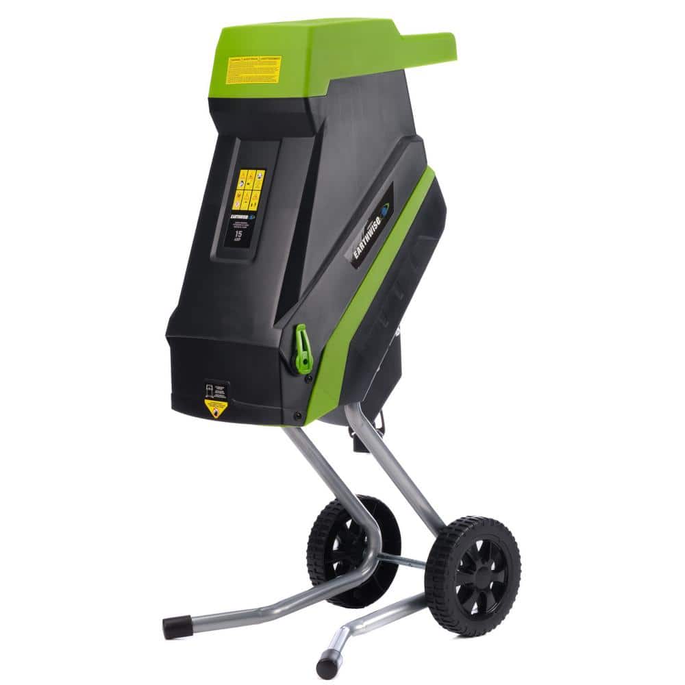 Earthwise GS015 GS015 1.75-in. 15-Amp Electric Corded Chipper/Shredder with Collection Bag