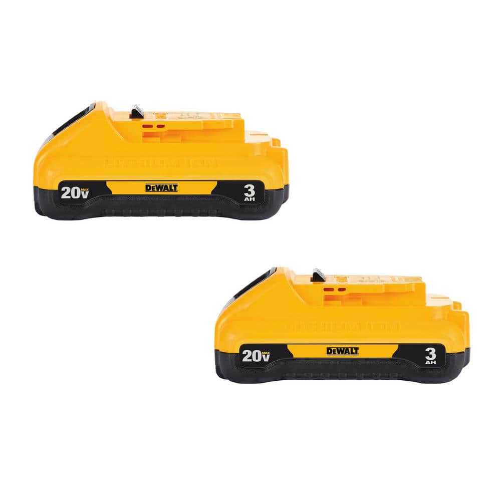 DEWALT DCB230-2 20V MAX Compact Lithium-Ion 3.0Ah Battery Pack (2 Pack)