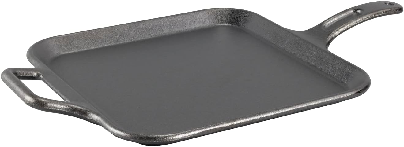 Lodge BOLD 12 Inch Seasoned Cast Iron Square Griddle. Design-Forward Cookware