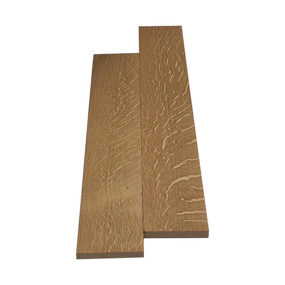 Swaner Hardwood OLM04051696AQ 3/4 in. x 5.5 in. x 96 in. Quarter Sawn White Oak S4S Base Moulding (2-Pack)