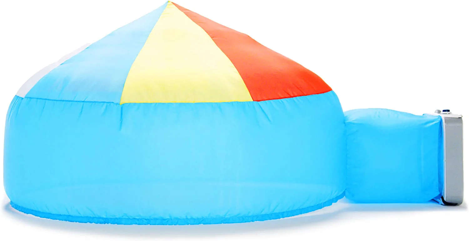The Original AIR FORT Build A Fort in 30 Seconds. Inflatable Fort for Kids (Beach Ball Blue)