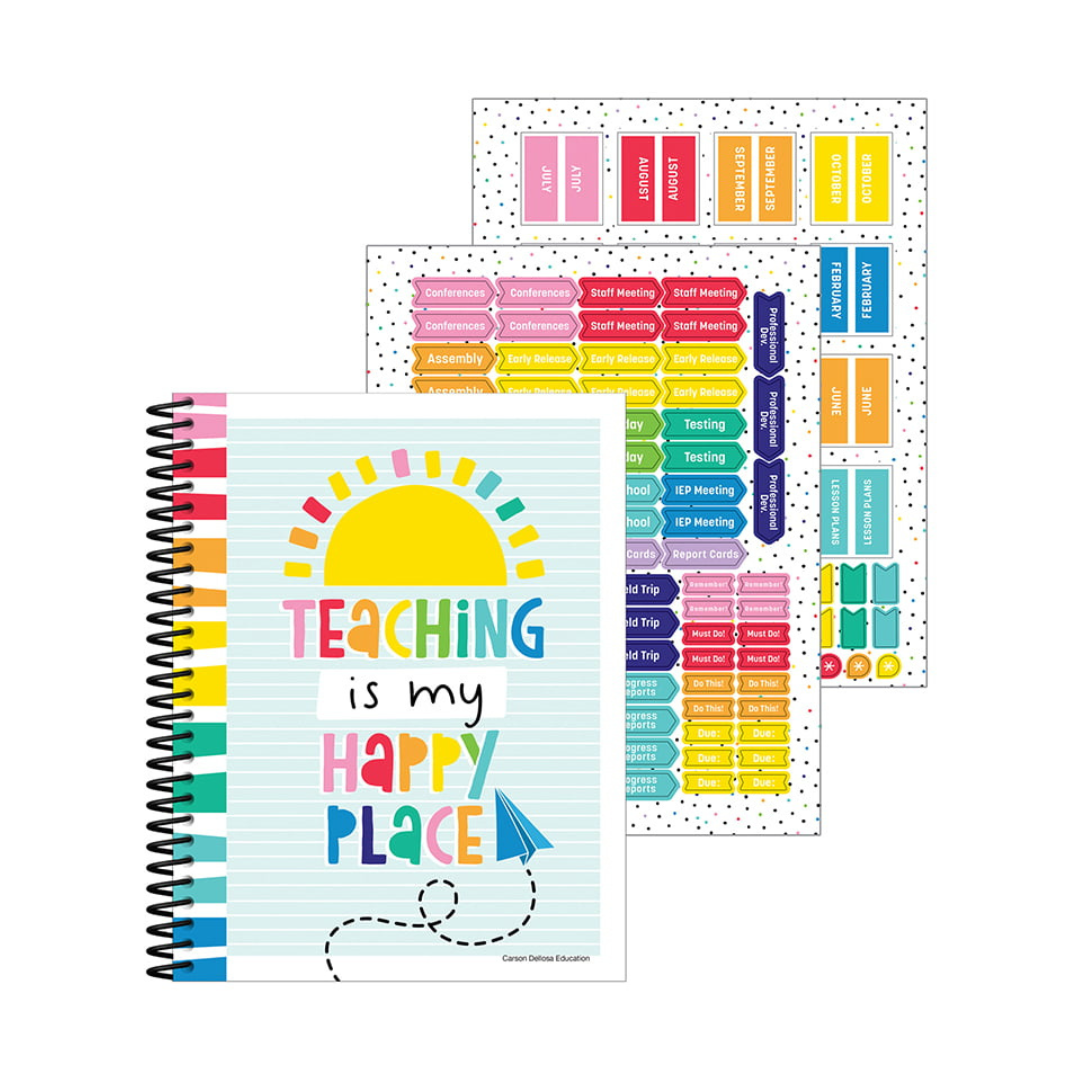 Happy Place Teacher Planner Bundle of 2 Each