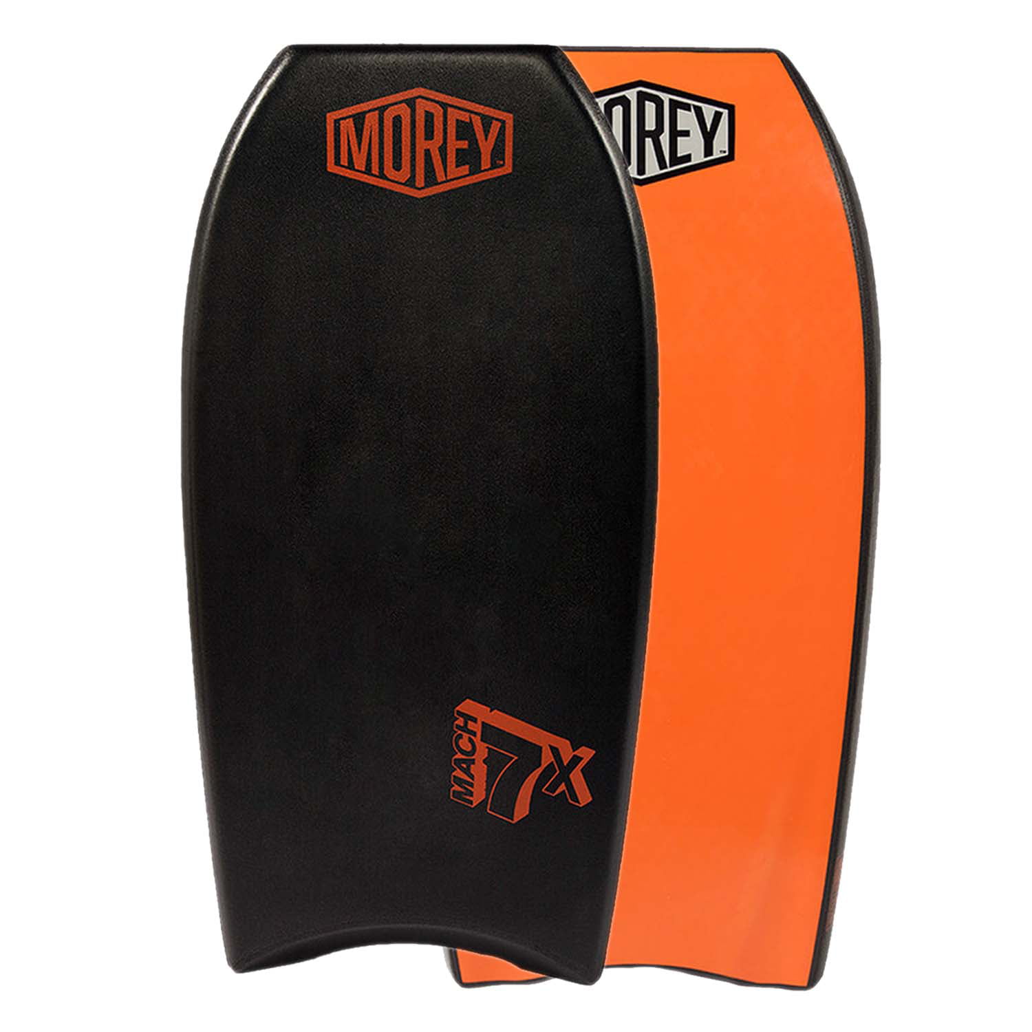 Morey Mach 7X 42.5 Bodyboard - TC8 Deck - Crescent Tail - X Flex Mesh - Polypro Core - HDPE Slick - Power Rod Stringer