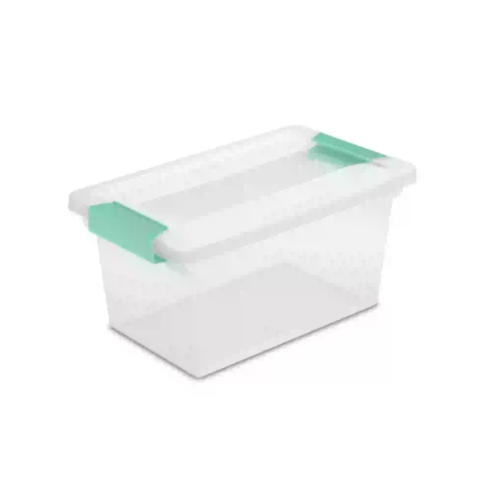 Sterilite Medium Stackable Clear Plastic Storage Container w/Latching Clip Lid. (8 Pack)