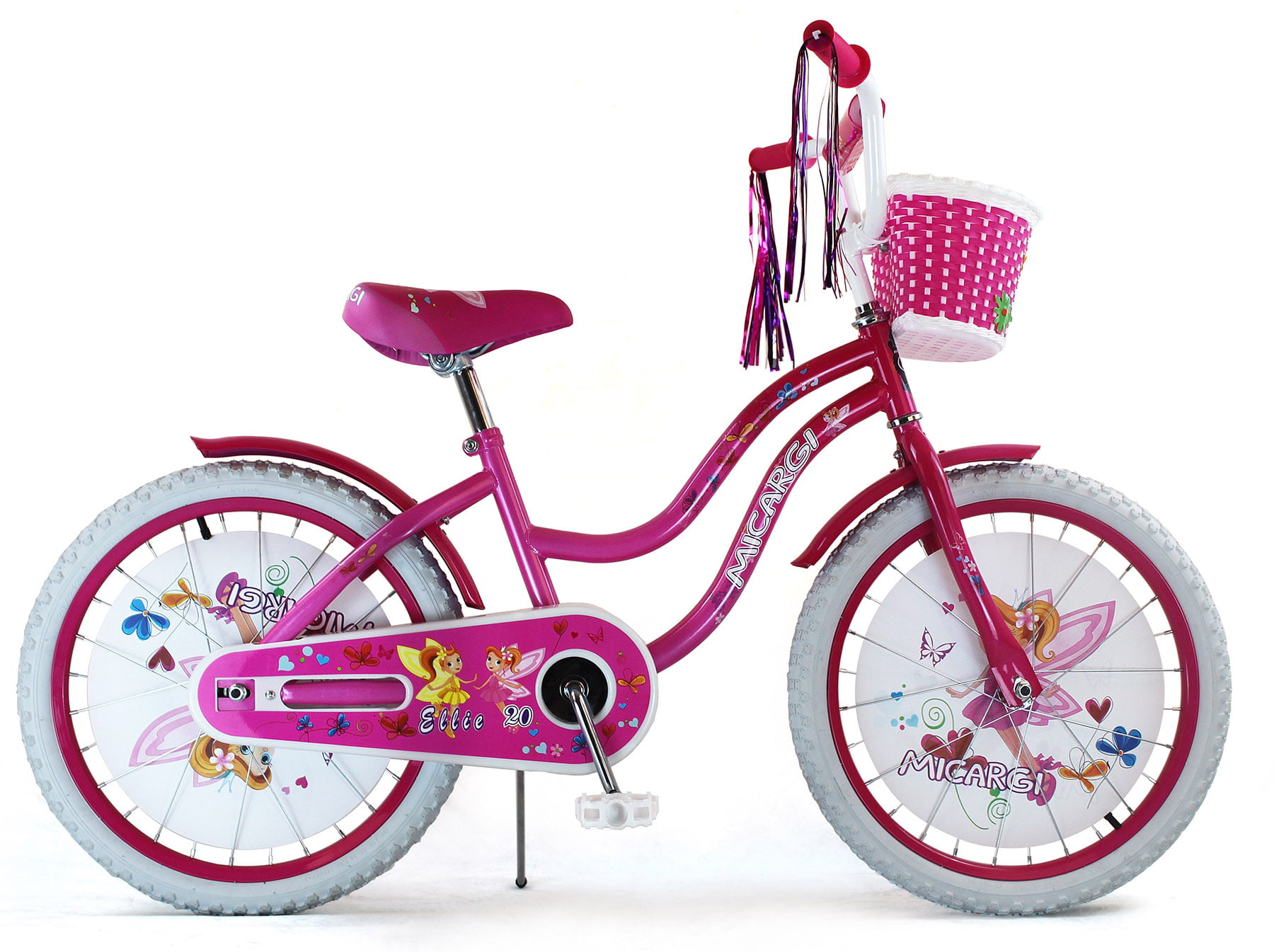 Micargi ELLIE-G-20-HPK-PK 20 in. Girls Bicycle. Hot Pink and Pink
