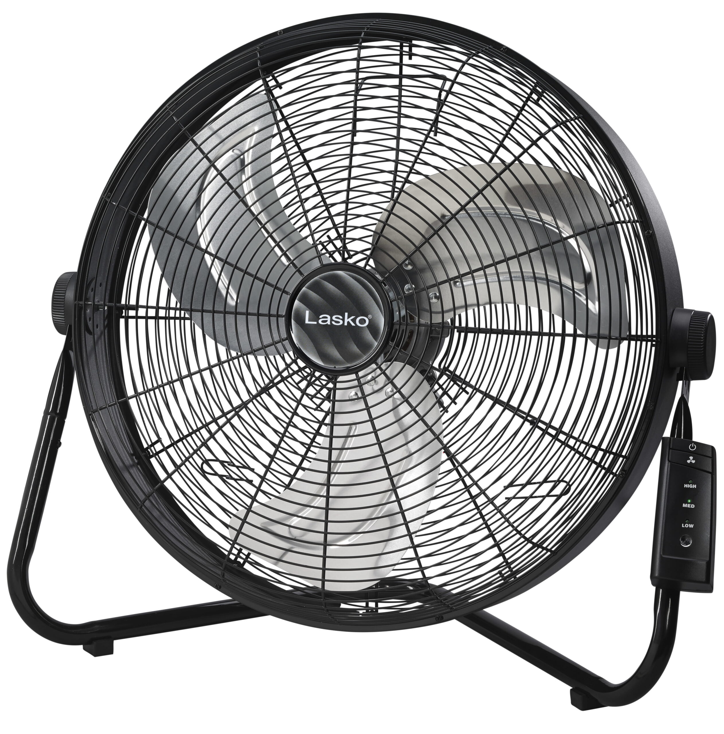 Lasko 20″ Pivoting High Velocity Floor Fan with Wall Mount Option and Remote. H20685