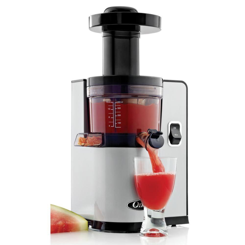 Omega  Vertical Slow Speed Masticating Silver Juicer
