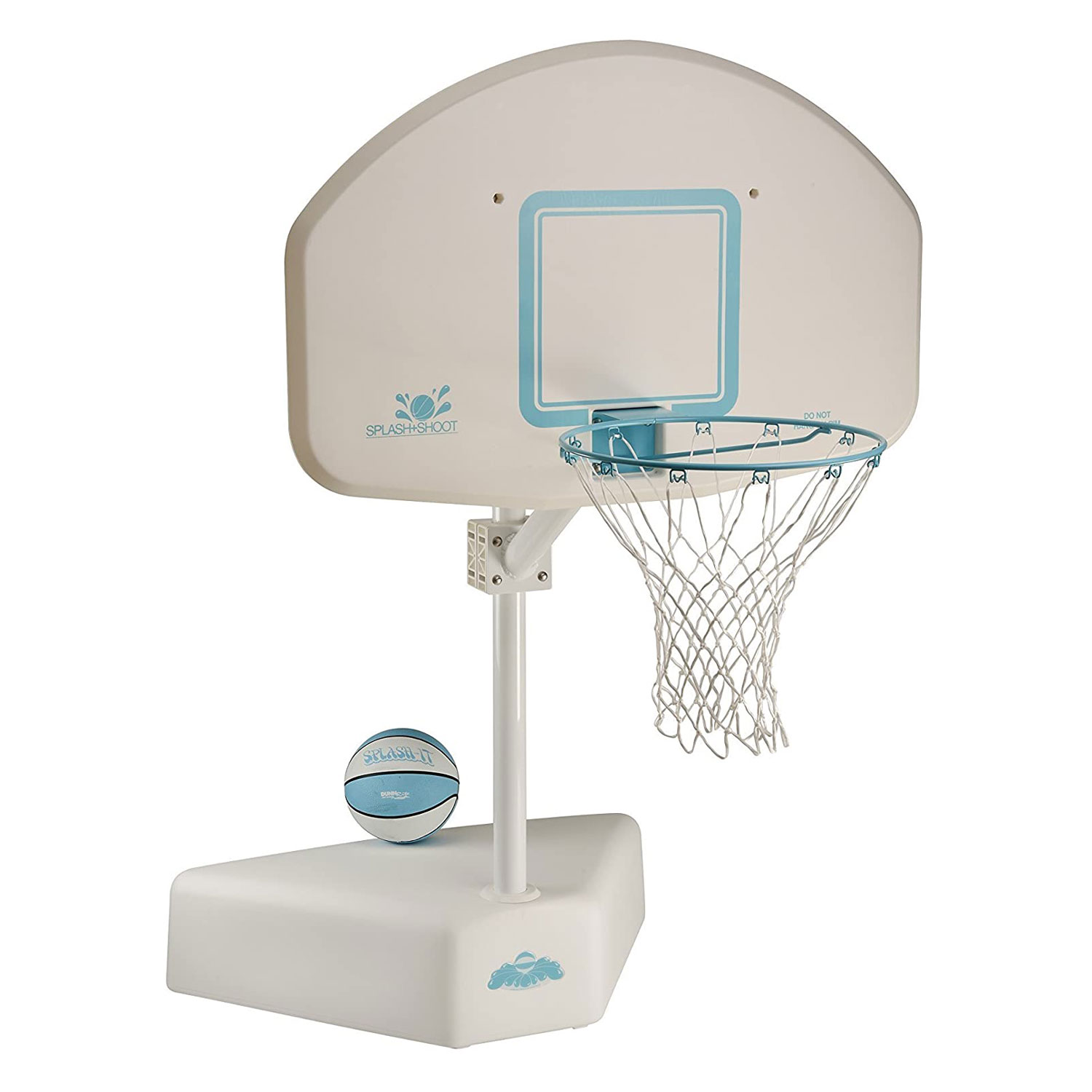 Dunn-Rite Products DNPB600 Splash & Shoot Adjustable Height Swimming Pool Basketball Hoop. White