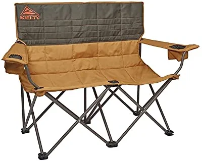 Kelty Loveseat Double Outdoor Camp Chair. 2-Person Camping. Festival. Concert Seat. Canyon Brown / Belluga