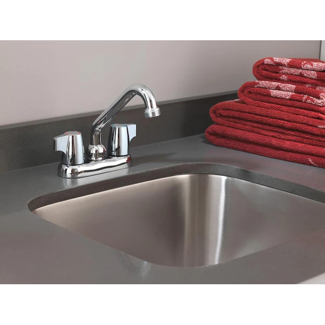 Moen 74998 Chateau Two-Handle 4-Inch Centerset Utility or Laundry Sink Faucet. Chrome