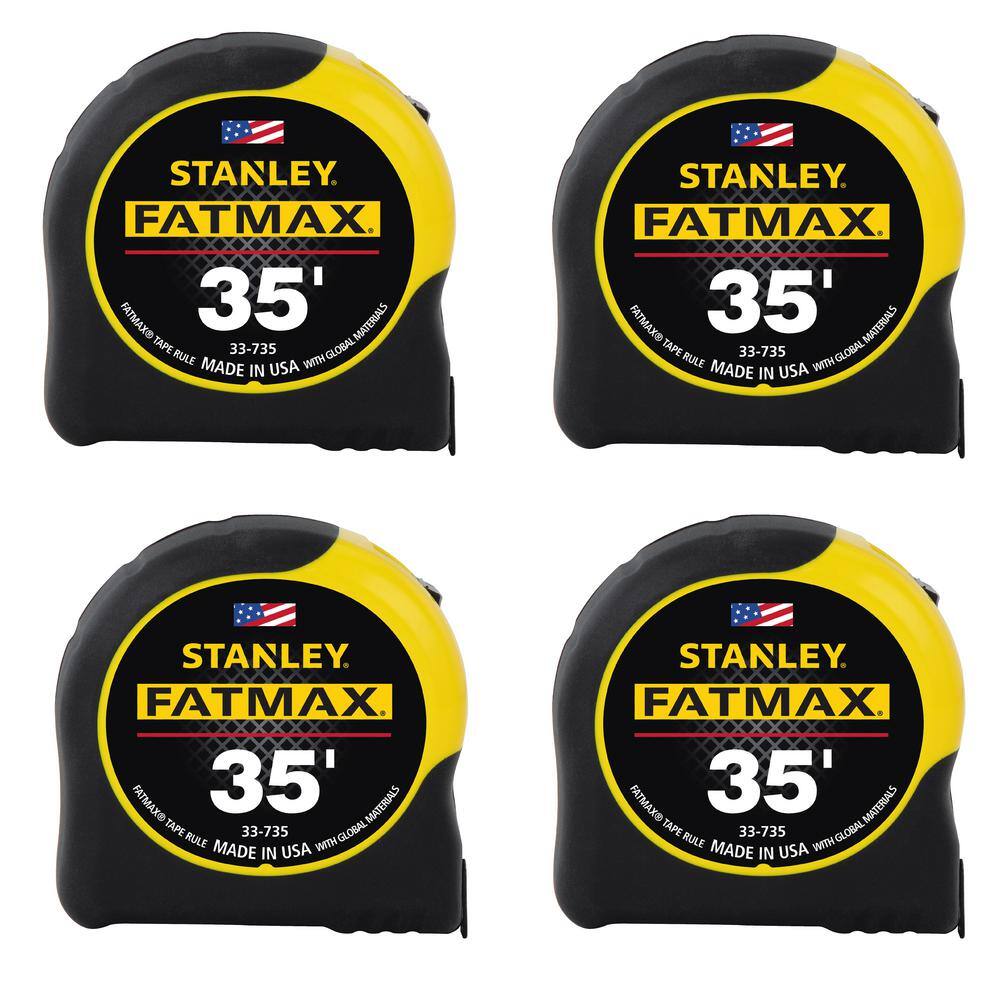 Stanley 33-735CP FATMAX 35 ft. x 1-1/4 in. Tape Measure (4 Pack)
