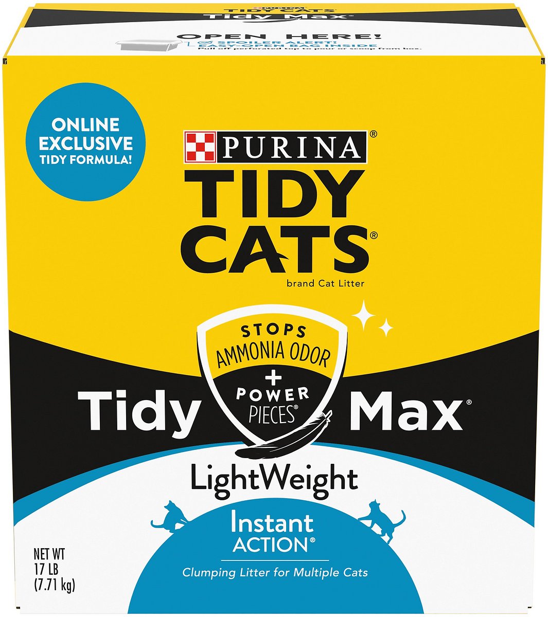 Tidy Max Lightweight Instant Action Scented Clumping Clay Cat Litter. 17 lb. Bundle of 2