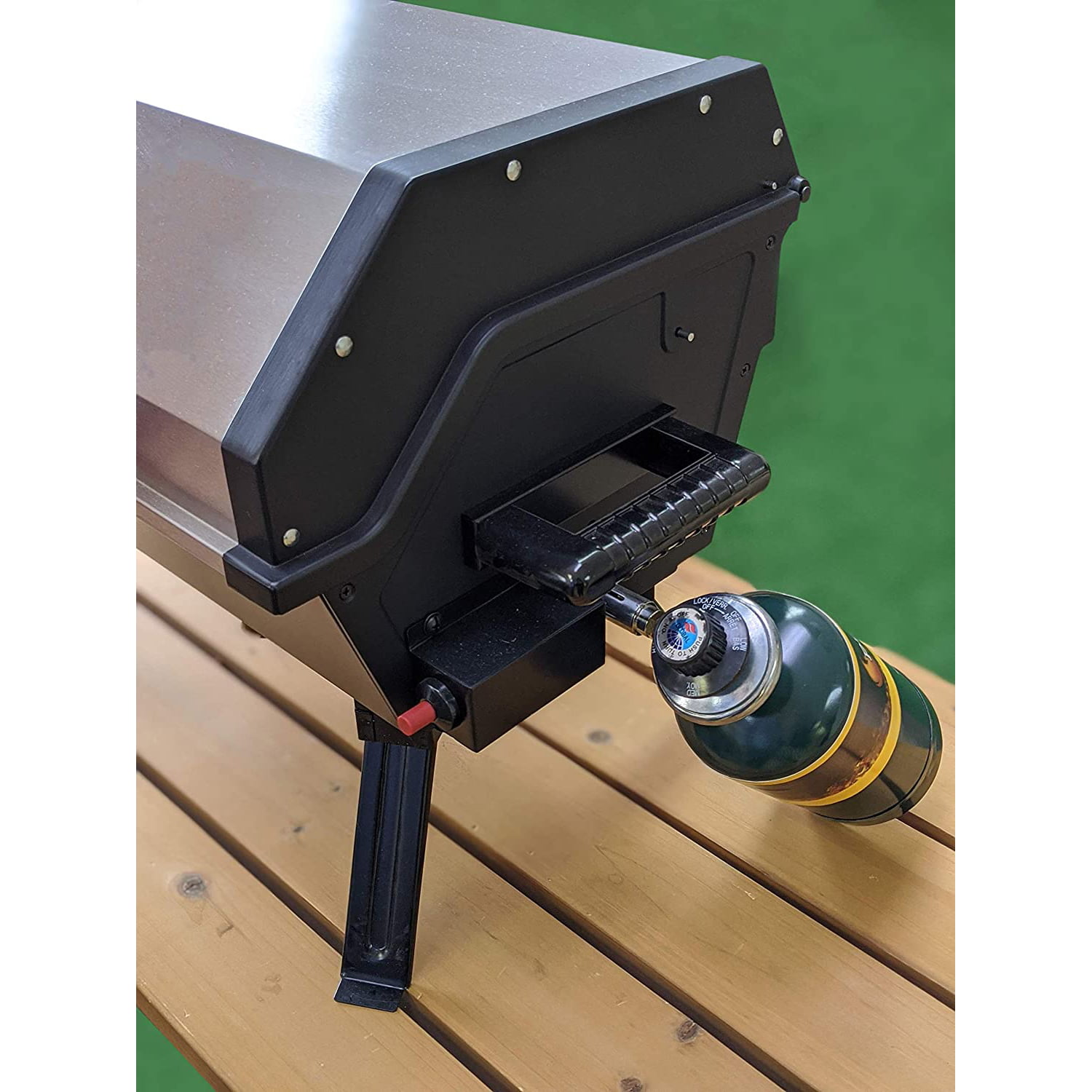 Martin 14.000 BTU Portable Propane Bbq Gas Grill with Support Legs & Grease Pan