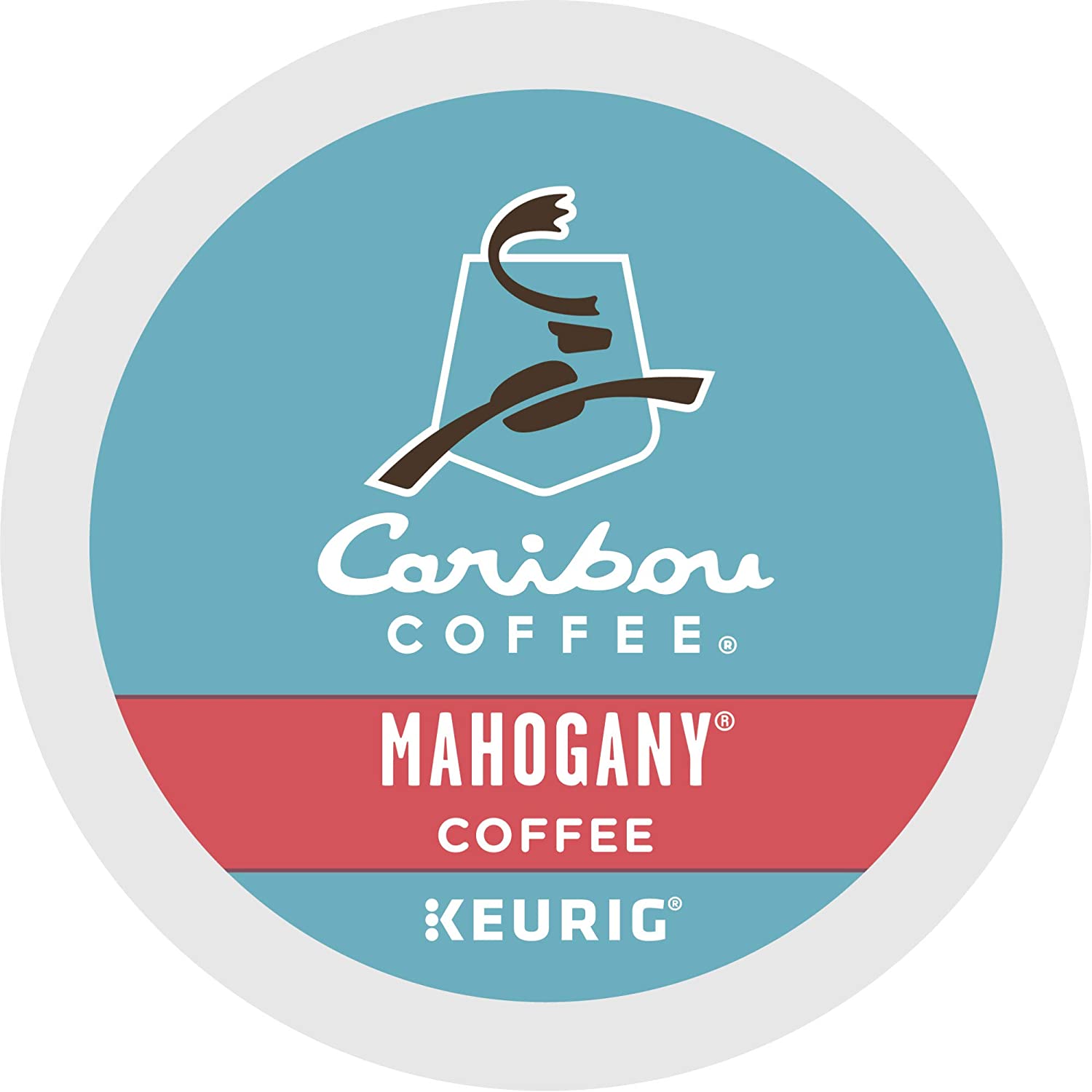 Caribou Coffee Mahogany. Single-Serve Keurig K-Cup Pods. Dark Roast Coffee. 96 Count
