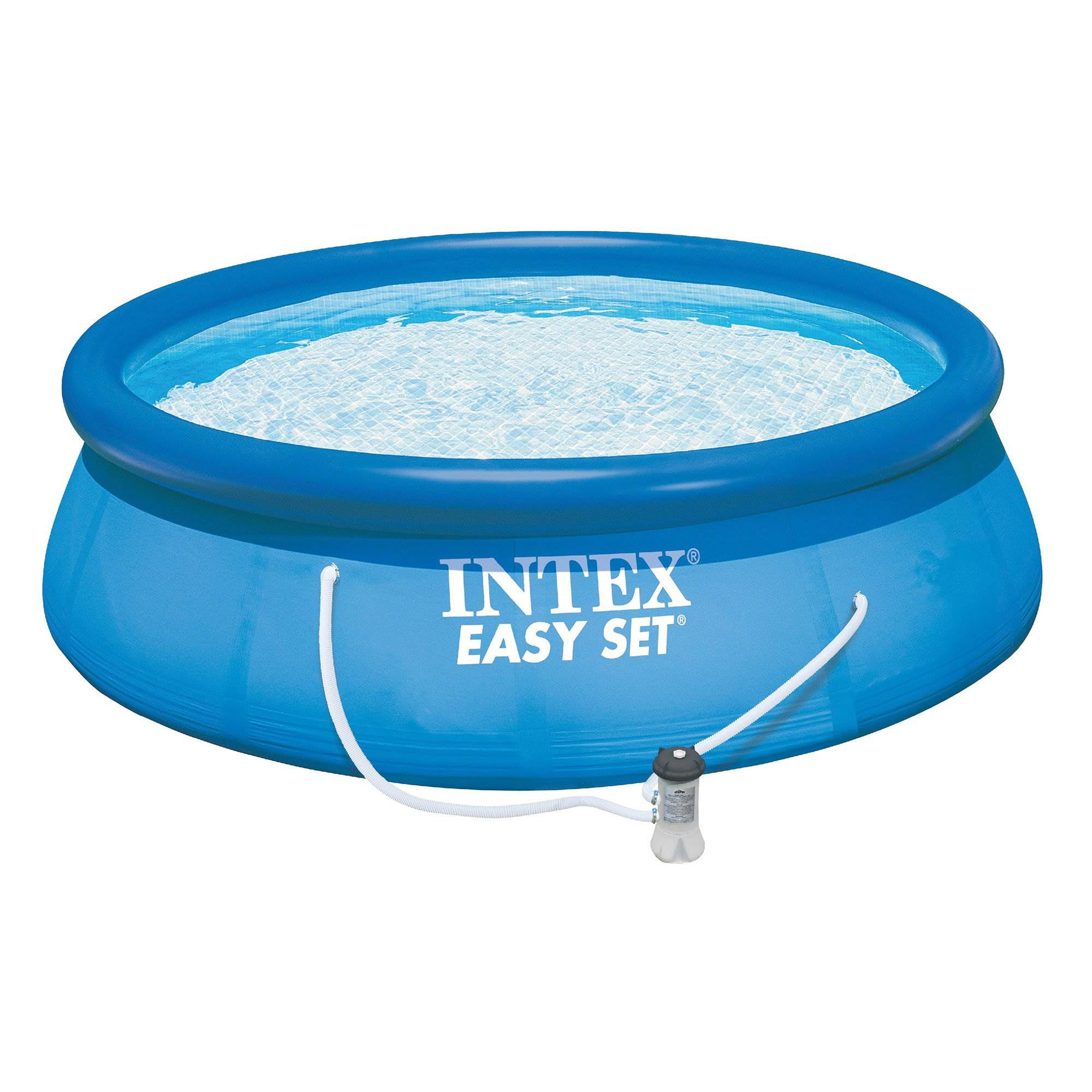 Intex 15ft x 48in Easy Swimming Pool Kit w/ 1000 GPH GFCI Filter Pump 26167EH