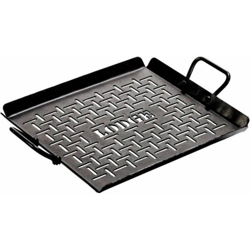 Lodge 13″ x 12″ Seasoned Carbon Steel Grilling Pan
