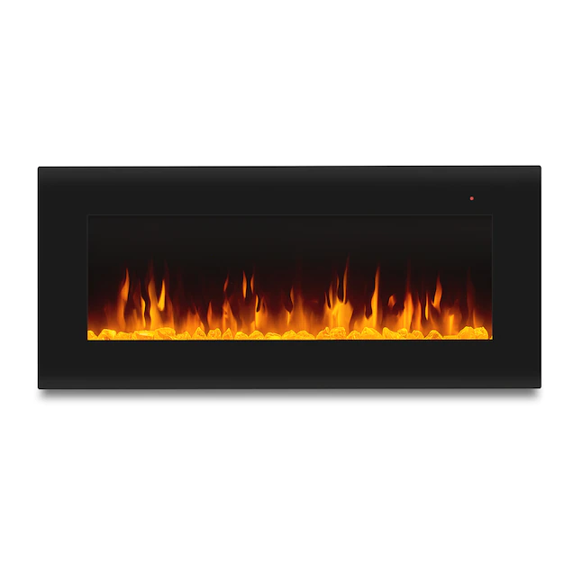 Real Flame 1340E-BK 40-in W Black Fan-forced Electric Fireplace